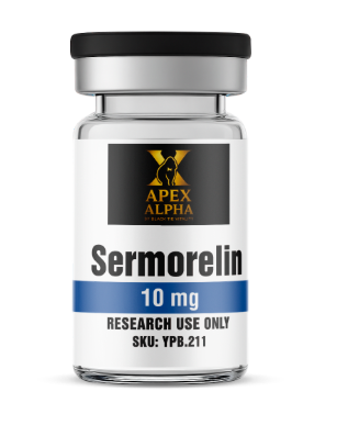 Apex Alpha Sermorelin 10 mg research vial